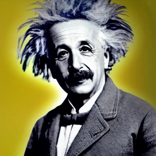 Image similar to Einstein as modern navy soldier, bright colors, film still