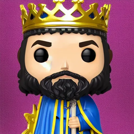 Prompt: king david of jerusalem funko - pop