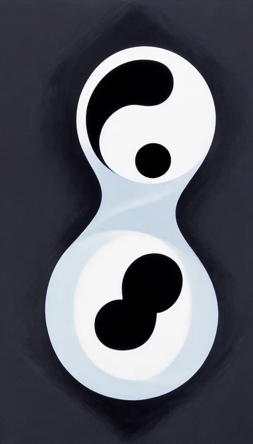 Prompt: Abstract representation of ying Yang concept, by David Eichenberg