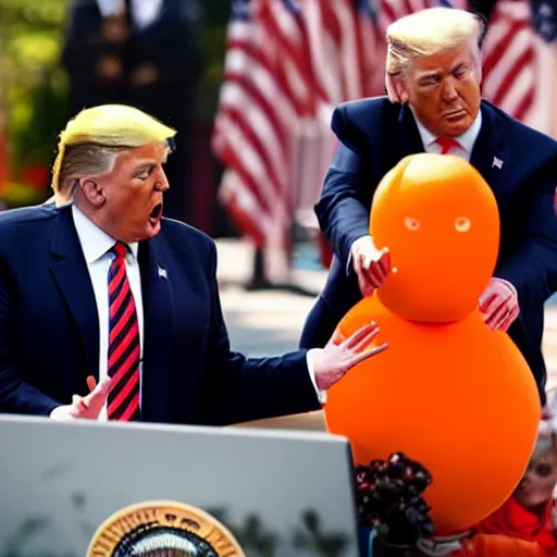 Image similar to trump as a orange