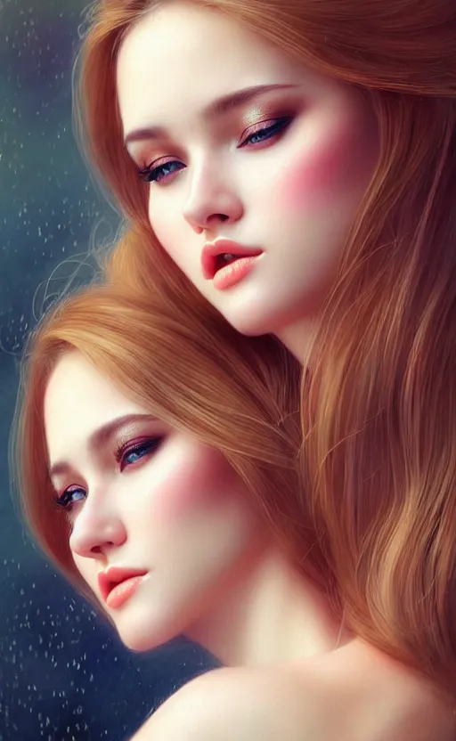 Image similar to a gorgeous russian female photo, bokeh, beautiful face, professionally retouched, soft lighting, realistic, smooth face, full body shot, torso, dress, perfect eyes, sharp focus on eyes, 8 k, high definition, insanely detailed, intricate, elegant, art by artgerm and kyoung hwan kim