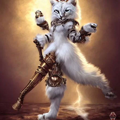 Prompt: white anthropomorphic lynx cat full body as amogus by Noriyoshi Ohrai, furry art, steampunk fantasy style, 4k, trending on artstation