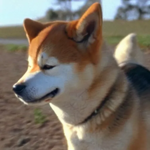 Prompt: shiba inu in saving private ryan