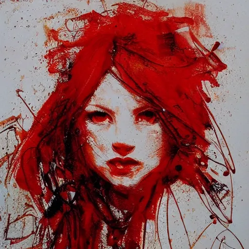 Image similar to A gorgeous red haired vixen at the club, realistic, sharp focus, 8k high definition, insanely detailed, intricate, elegant, art by Guy Denning