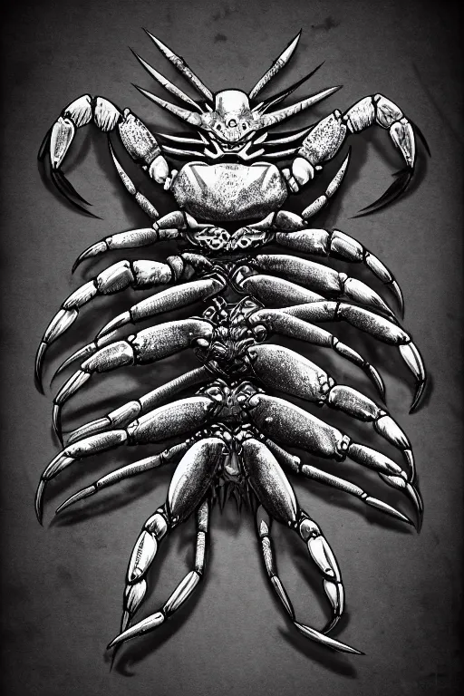 Image similar to crab humanoid figure warrior, symmetrical, highly detailed, digital art, needles, sharp focus, trending on art station, kentaro miura manga art style