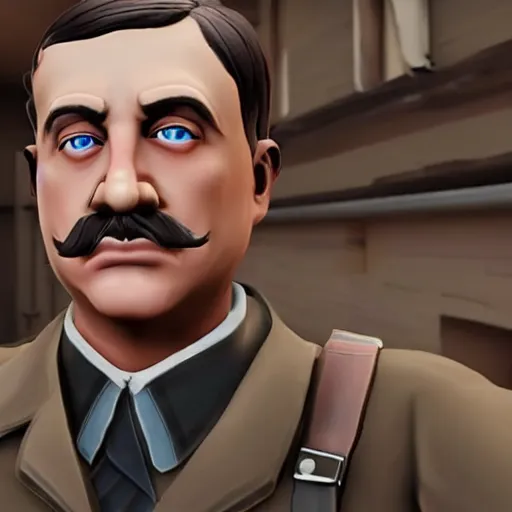 Image similar to Adolf Hitler in Fortnite 4K detailed super realistic