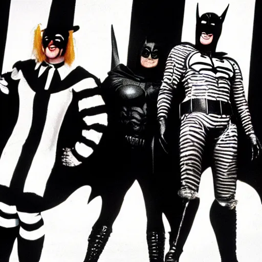 Image similar to film still of beetlejuice as batman 1 9 8 9