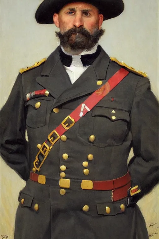 Prompt: full body portrait of the dictator of the toronto raptors, 1 8 8 9, in full military garb, oil on canvas by william sidney mount, trending on artstation