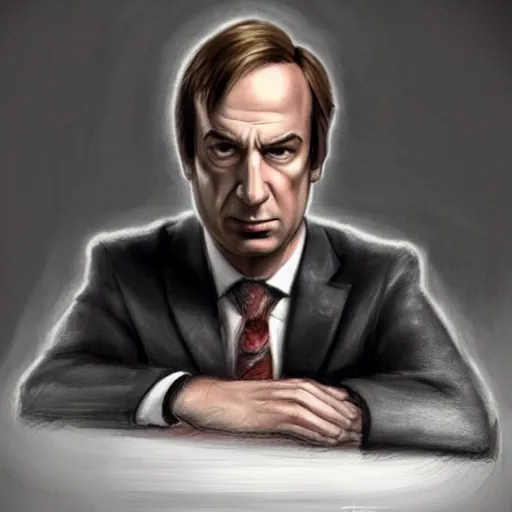 Prompt: saul goodman sketch, epic