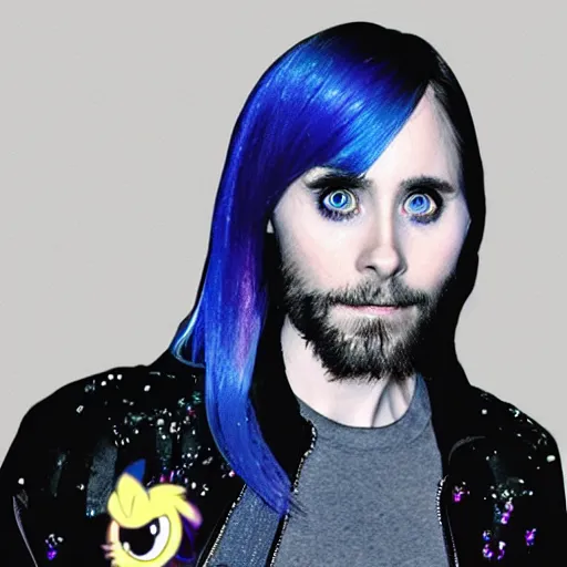 Image similar to jared leto as a my little pony character