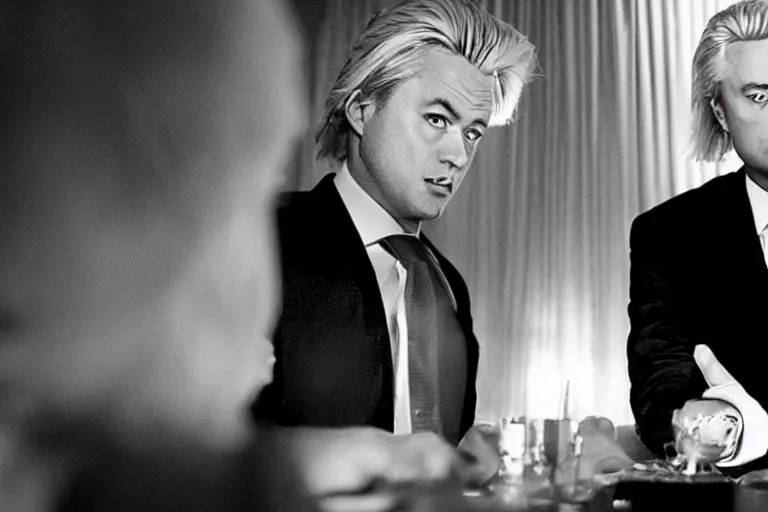 Prompt: geert wilders in sin city movie