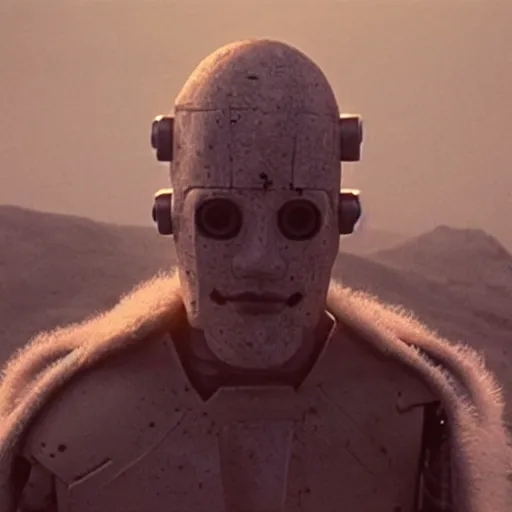 Image similar to movie still of a cyborg, cinematic composition, cinematic light, by alejandro jodorowsky and david lynch