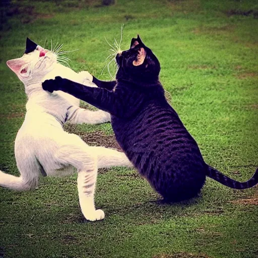 Image similar to “cats fighting”