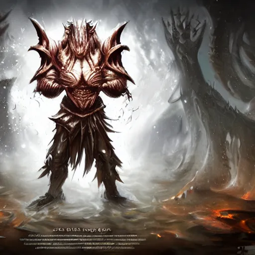 Image similar to splashart of a monster