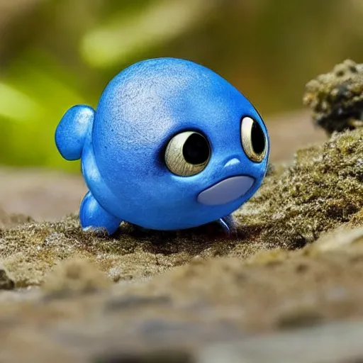 Image similar to national geographic professional photo of poliwag in the wild, award winning