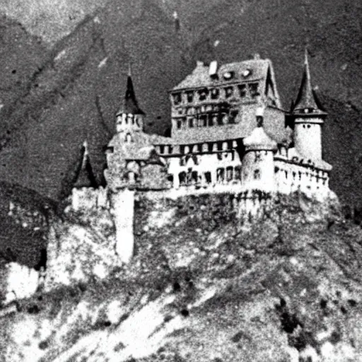 Prompt: the real dracula's castle abandoned, romania photo taken in 1 9 2 0 s