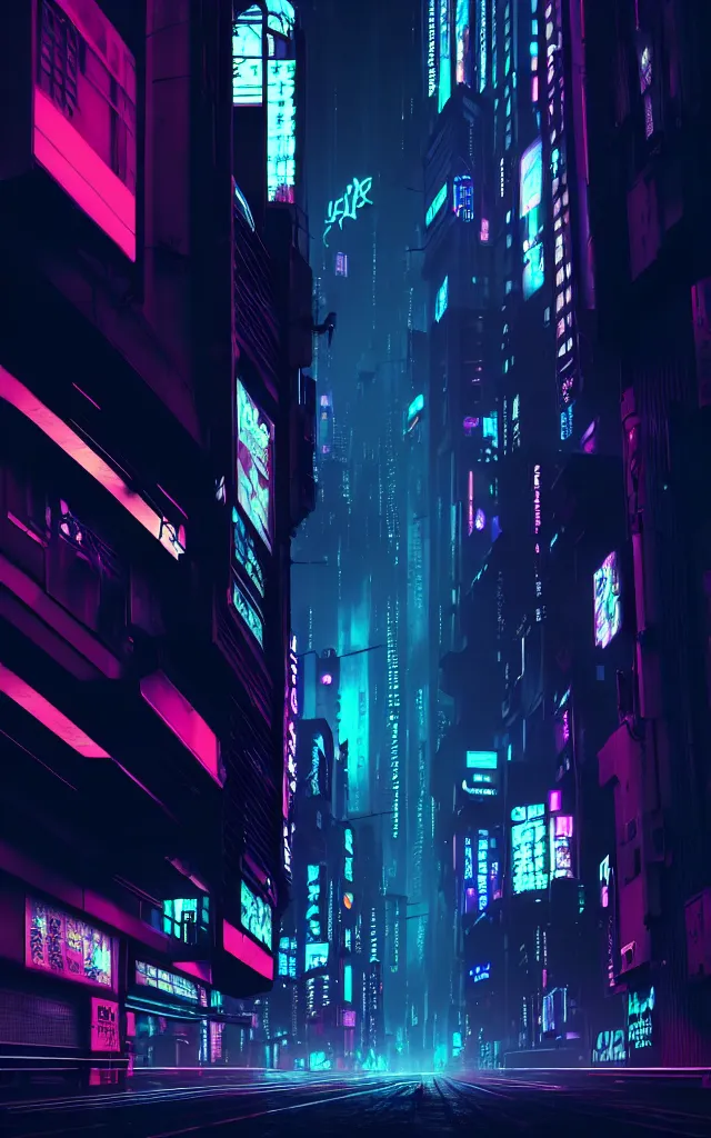 Image similar to a magnificent dark neon futuristic cyberpunk city bustling street at night concept art by liam wong in the film akira rendered in octane, 3 d render, trending on cgsociety, blender 3 d