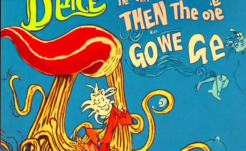 Prompt: oh the places you'll go by dr seuss