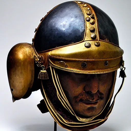 Prompt: sixteenth century spanish explorer helmet