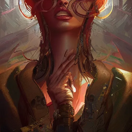 Image similar to doradura, digital illustration portrait design, by android jones and greg rutkowski, retrowave color scheme, detailed, cinematic lighting, wide angle action dynamic portrait