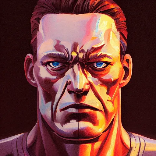 Image similar to face icon stylized minimalist t - 1 0 0 0, loftis, cory behance hd by jesper ejsing, by rhads, makoto shinkai and lois van baarle, ilya kuvshinov, rossdraws global illumination