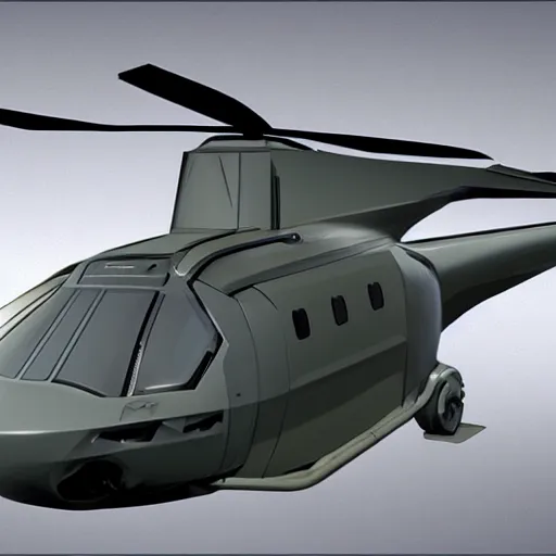 Image similar to futuristic military cargo helicopter concept art