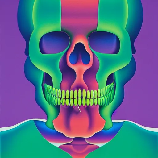 Prompt: skeleton by shusei nagaoka, kaws, david rudnick, airbrush on canvas, bauhaus, surrealism, neoclassicism, renaissance, hyper realistic, pastell colours, cell shaded, 8 k - h 7 0 4
