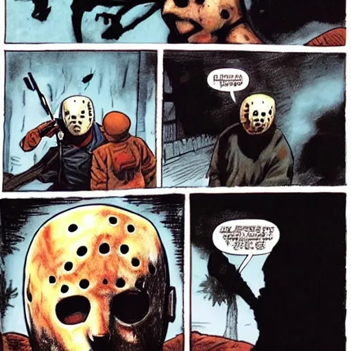 Image similar to michael myers vs jason voorhees