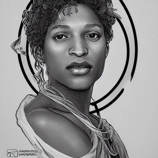 Image similar to amazing lifelike award winning pencil illustration of marsha p. Johnson gay pride trending on art station artgerm Greg rutkowski alphonse mucha cinematic