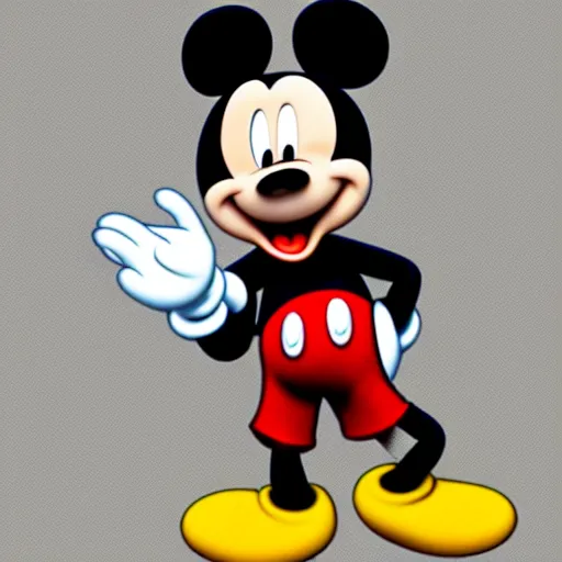 Prompt: mickey mouse the grim reaper, the symbol of death and horror, mickey mouse looking deadly 8 k