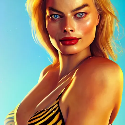 Image similar to margot robbie as honey, made of honey, award winning honey photography, extremely detailed, artstation, 8 k, sensual lighting, incredible art, wlop, artgerm