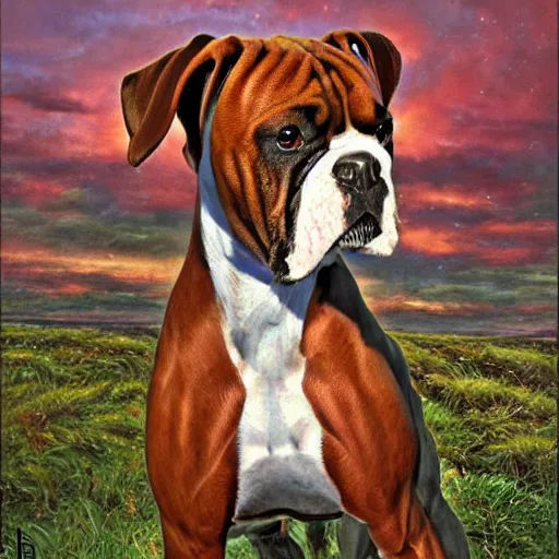 Boxer Dog Art - Watch Leah's Drawing Online - ItsaBoxerDogsLife