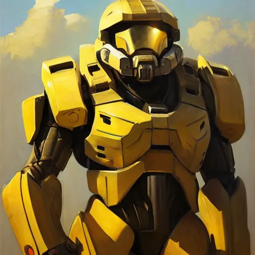Prompt: greg manchess portrait painting of master chief the transformer as overwatch character, medium shot, asymmetrical, profile picture, organic painting, sunny day, matte painting, bold shapes, hard edges, street art, trending on artstation, by huang guangjian, gil elvgren, ruan jia, greg rutkowski, gaston bussiere