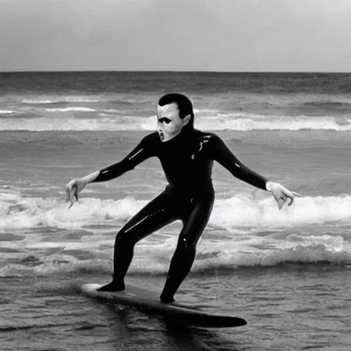 Image similar to surf dracula, film still