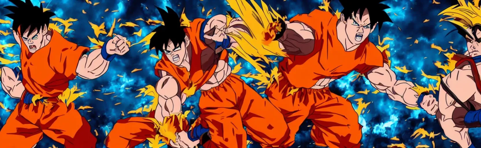 Prompt: ' john cena'as'goku ', cinematic scene, award winning