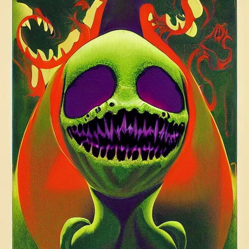 Image similar to Oogie Boogie poster by Charles Gesmar.