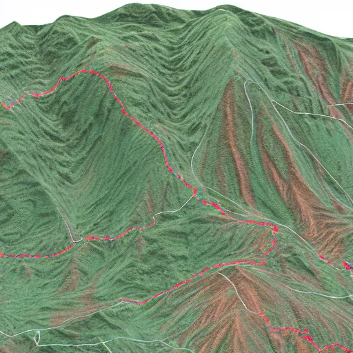 Prompt: heightmap of mountain