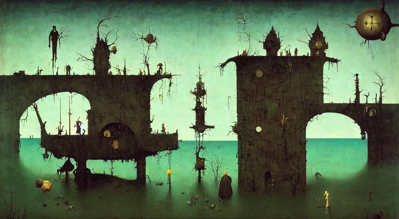 Prompt: single flooded simple!! bone tower anatomy, very coherent and colorful high contrast masterpiece by norman rockwell franz sedlacek hieronymus bosch dean ellis simon stalenhag rene magritte gediminas pranckevicius, dark shadows, sunny day, hard lighting