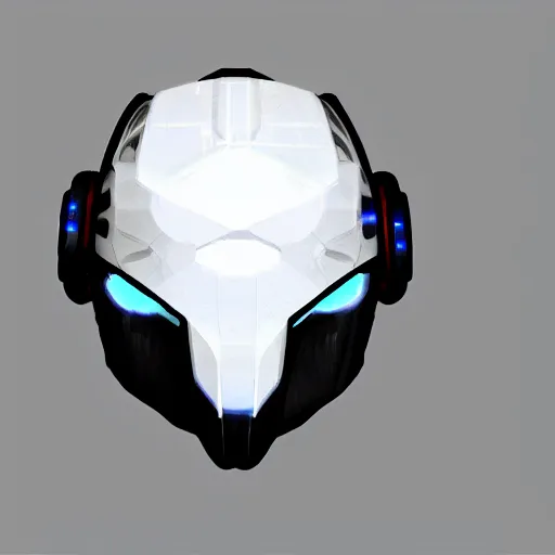 Image similar to cyberpunk helmet, concept art, a beak, artstation, glowing leds, high details, stickers