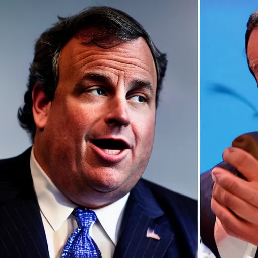 Image similar to chris christie blueberry monster hybrid chimera