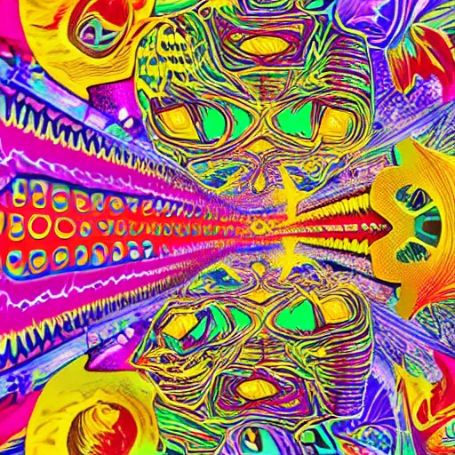 Prompt: psychedelic remorseful zoom in on take - out