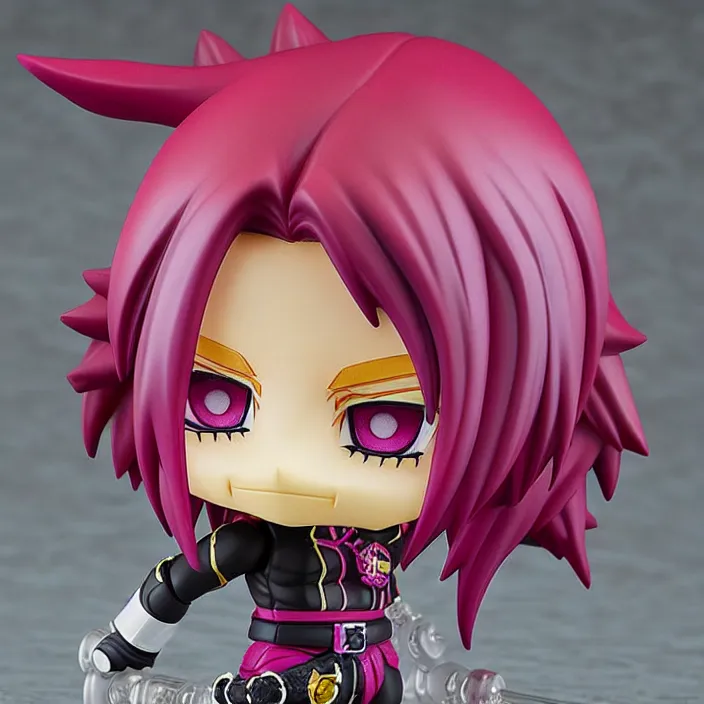 Image similar to diavolo, an anime nendoroid of diavolo, jojos bizarre adventure, figurine, detailed product photo