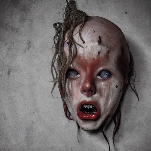 Prompt: siren head in a horror movie, creepy setup 8k