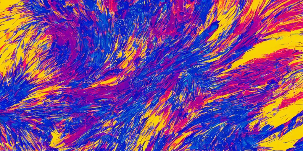 Image similar to an explosive abstract painting with generative smooth lines with dominant colors blue and purple, has meaning Do what you can, with what you have, where you are - Theodore Roosevelt,8k.