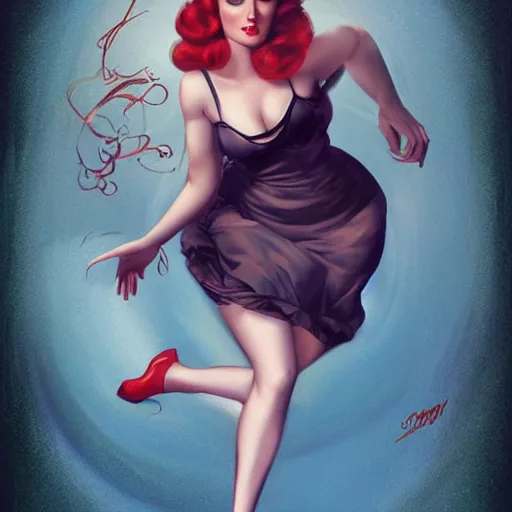 Prompt: a retro pinup by charlie bowater and anna dittmann and gil elvgren.