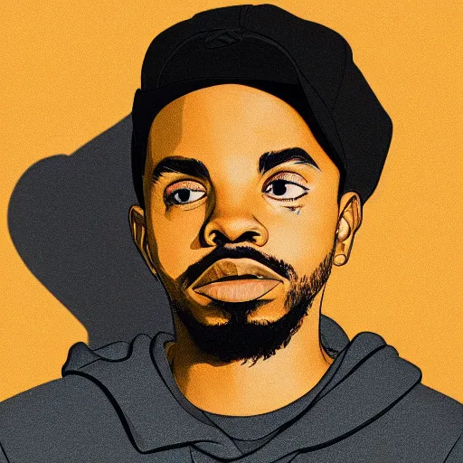 Prompt: Album Art for Earl Sweatshirt and Chuck Inglish, 3d shapes, Vector art, by Sachin Teng, Trending on artstation