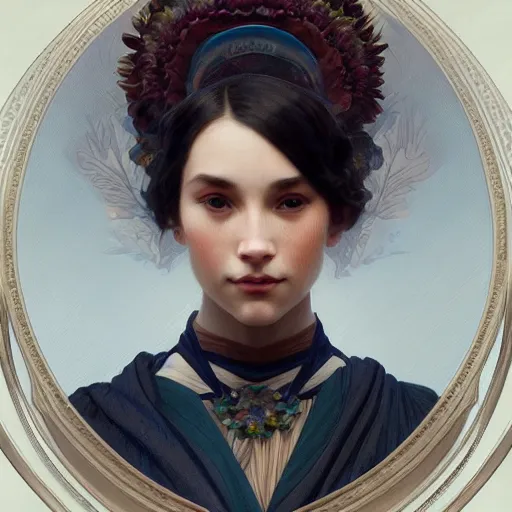 Image similar to portrait of reg queen, intricate, elegant, highly detailed, digital painting, artstation, concept art, smooth, sharp focus, illustration, art by artgerm and greg rutkowski and alphonse mucha and william - adolphe bouguereau