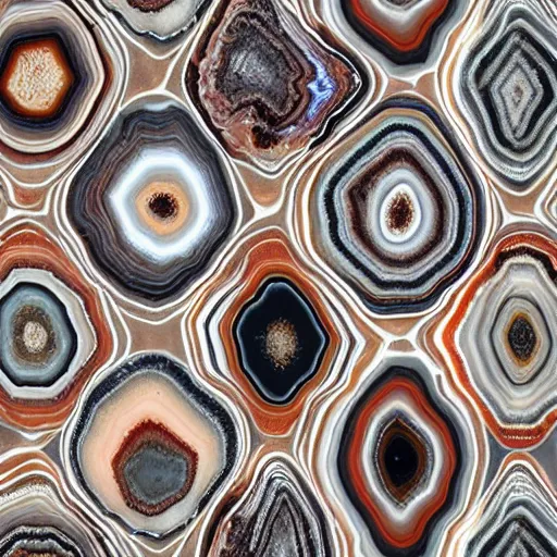 Image similar to banded agate patterns that resemble a tropical beach