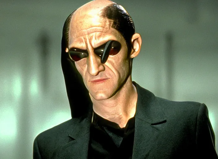 Image similar to film still of Marty Feldman in the Matrix, HD