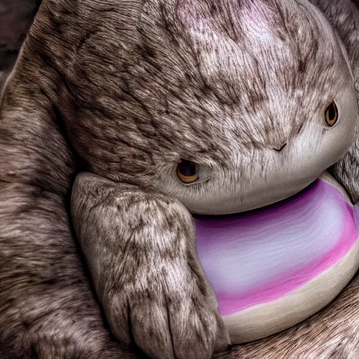 Image similar to national geographic photo of ditto, pokemon in the wild, intricate, portrait, 8 k highly professionally detailed, hdr, award winning